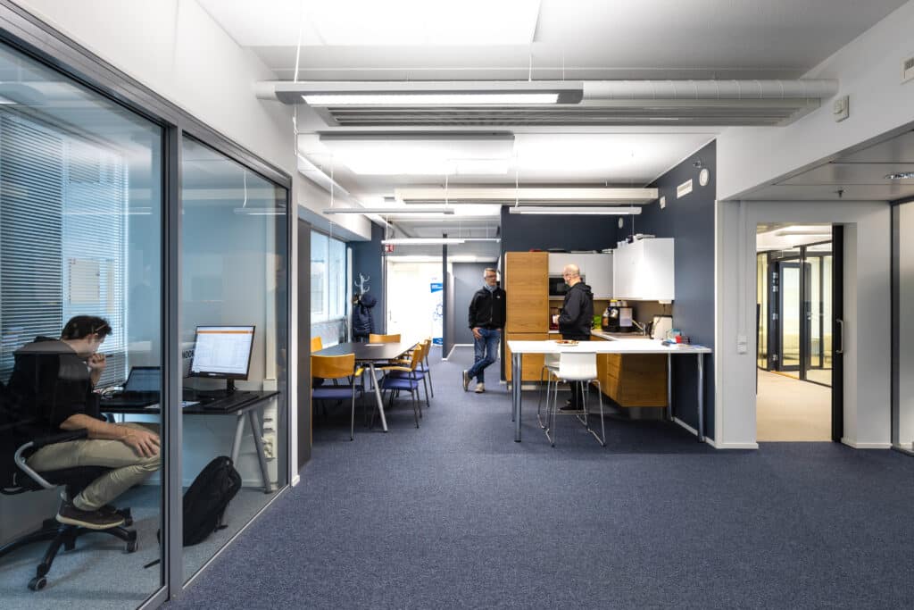 Exciber's business premises in Spektri are comfortable and functional.